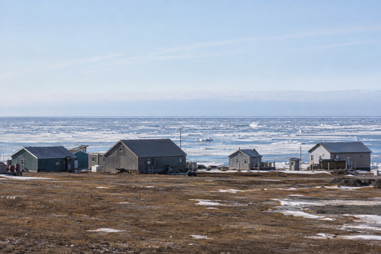 The Arctic coast at Utqiagvik in summer