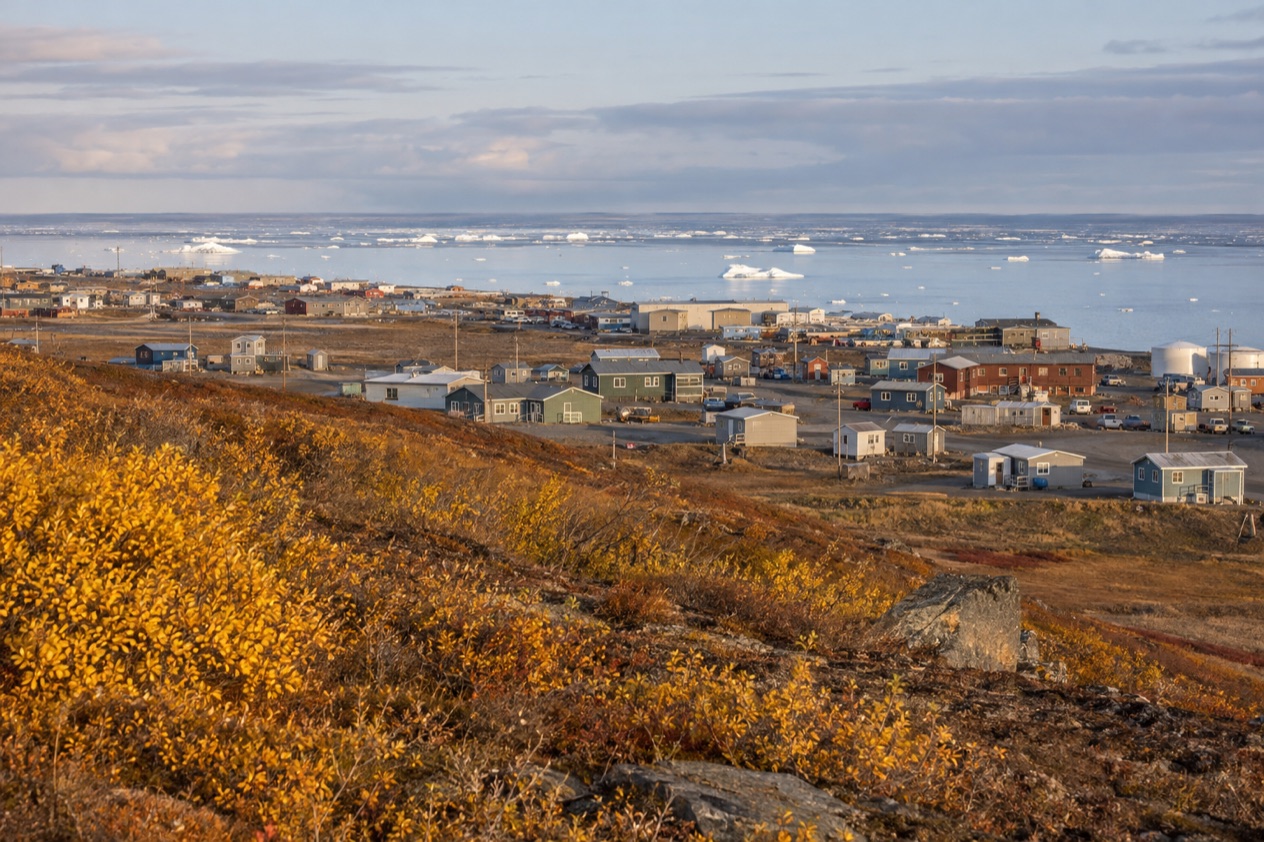 The Arctic coast at Utqiagvik in fall