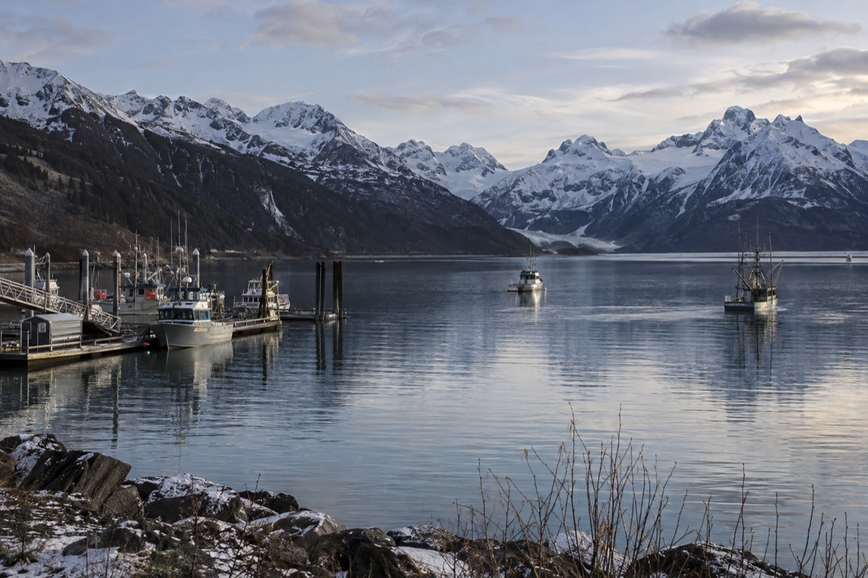 The harbor at Valdez in late fall
