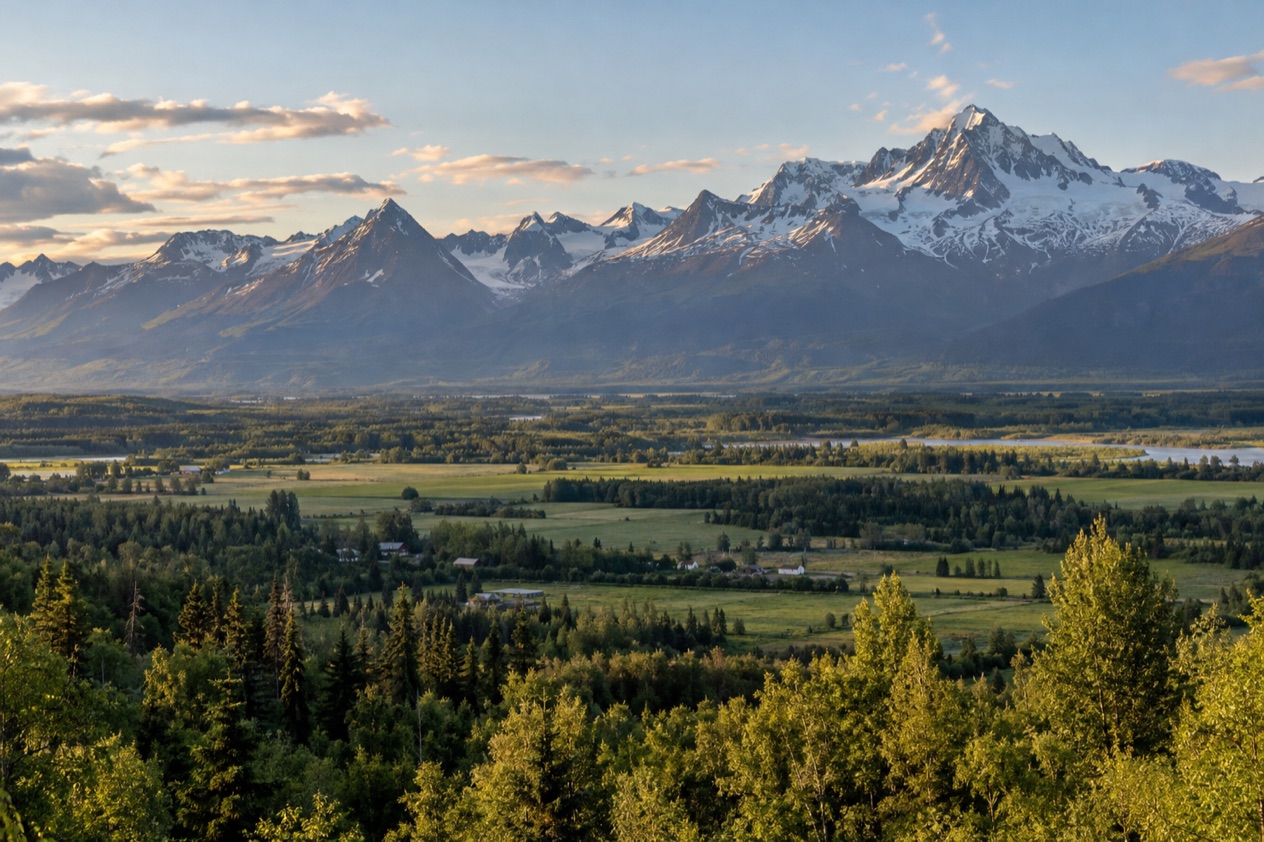 The Matanuska-Susitna Valley in late summer