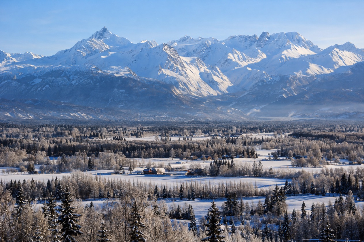 The Matanuska-Susitna Valley in winter