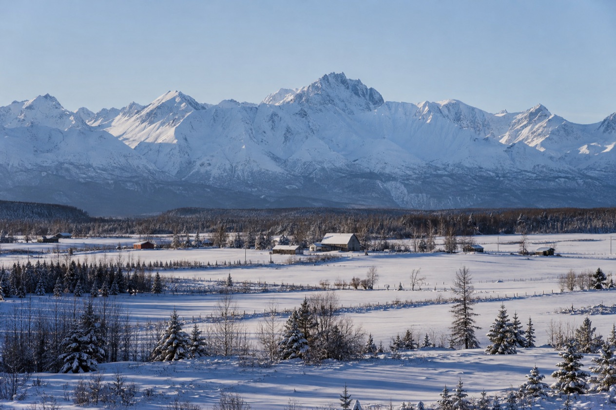 The Matanuska-Susitna Valley in winter