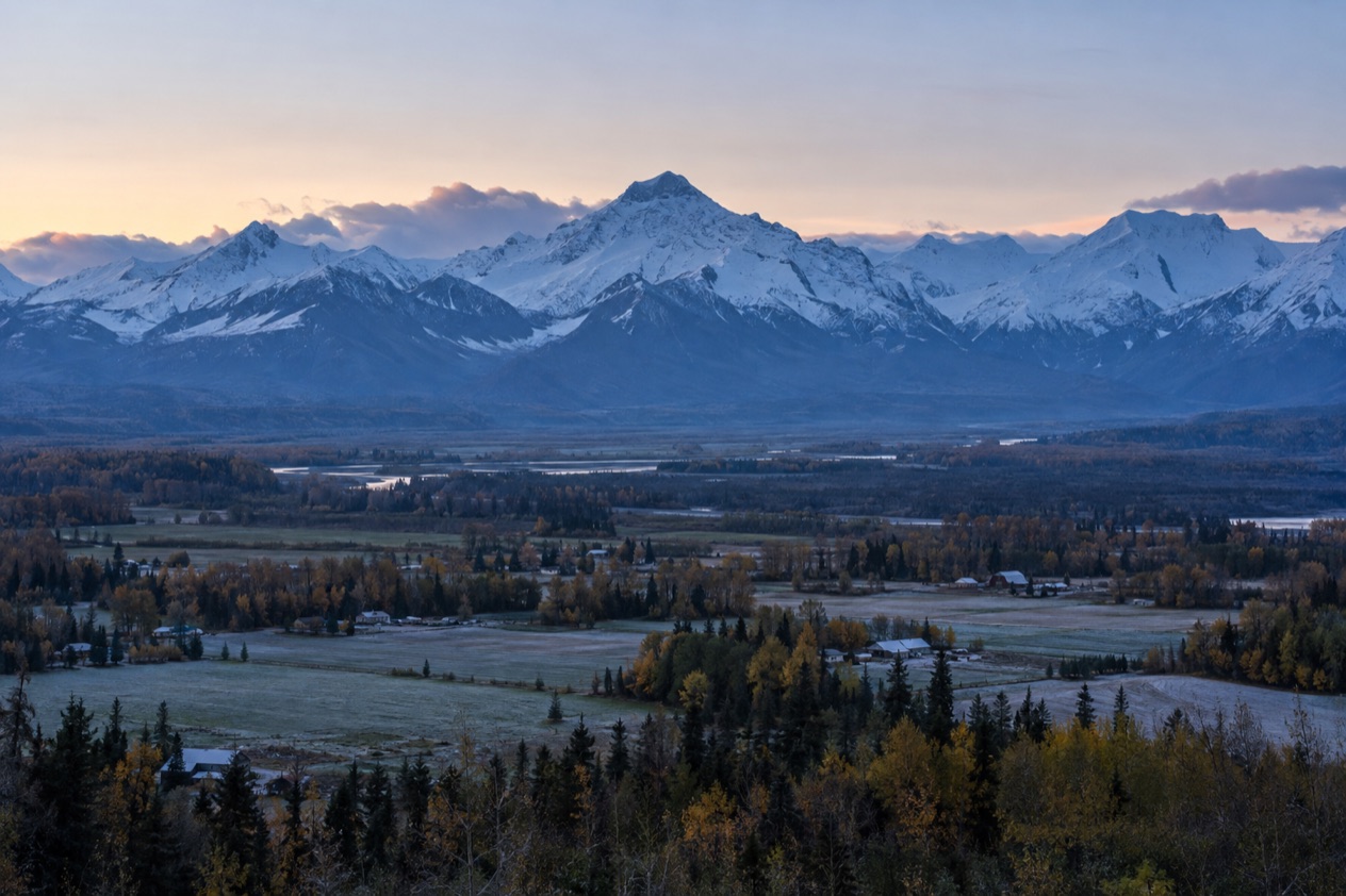 The Matanuska-Susitna Valley in early winter