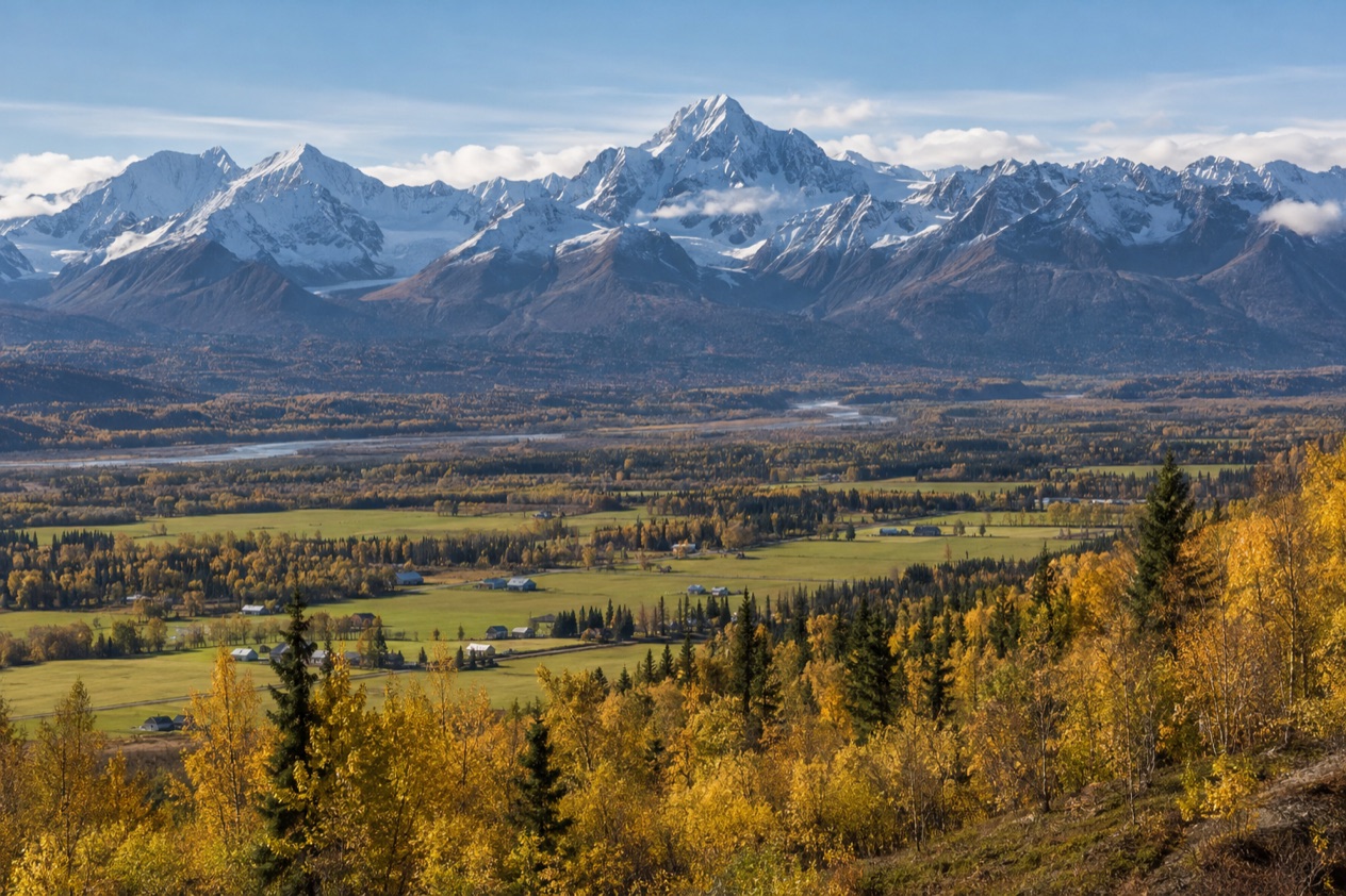 The Matanuska-Susitna Valley in fall