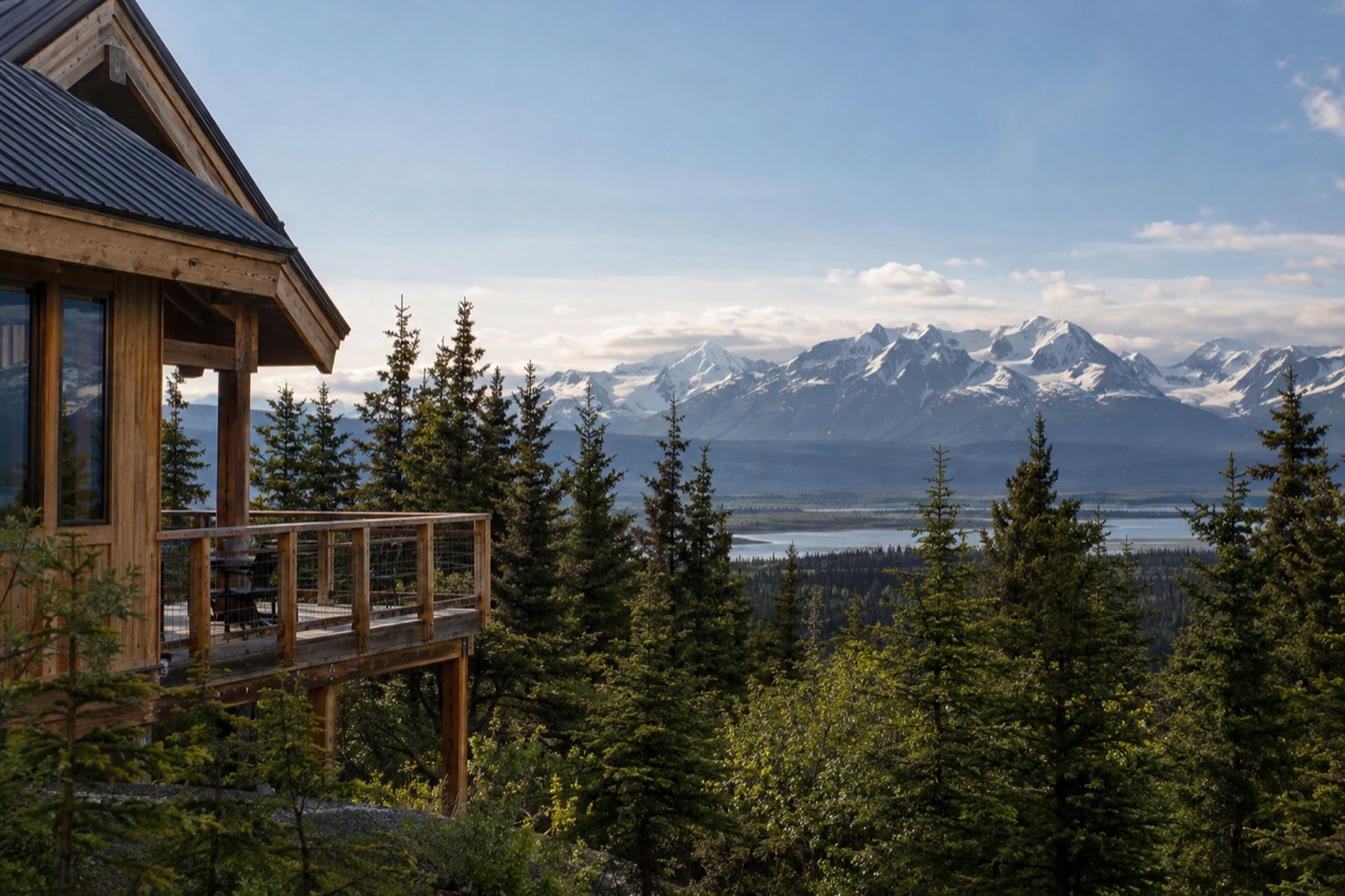 A lodge with a view