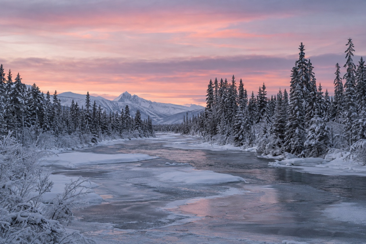 A winter river
