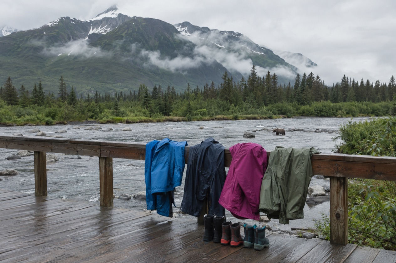 Boots on a boardwalk