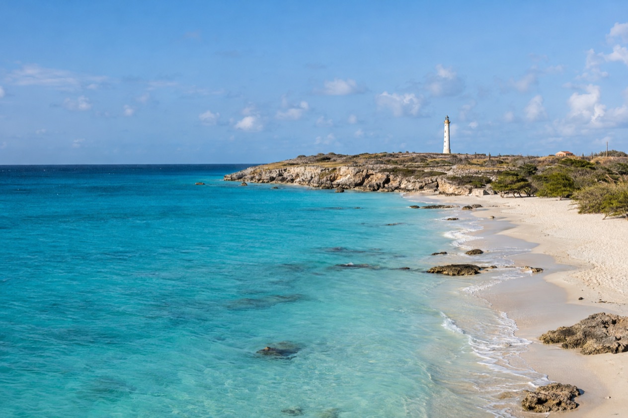 The west coast of Aruba