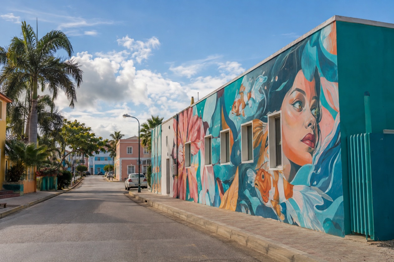 A mural in San Nicolas