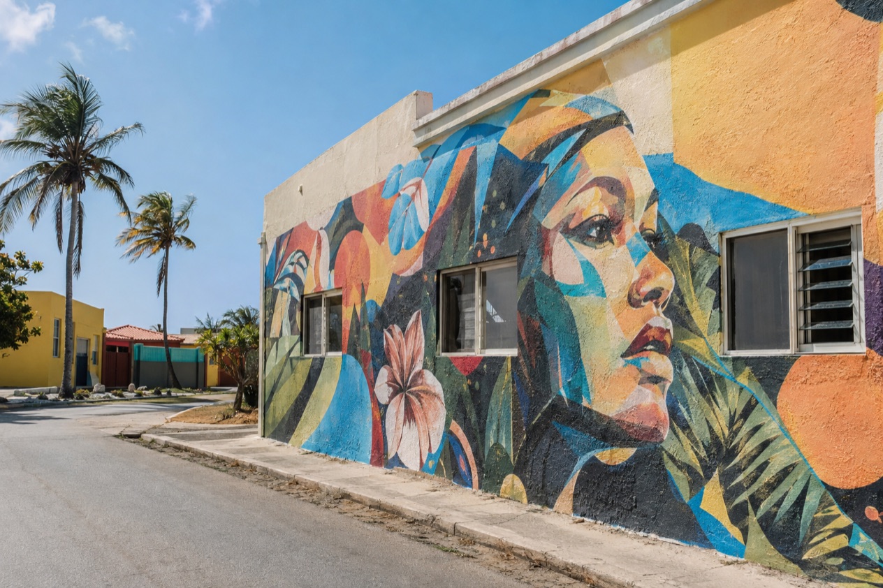 A mural in San Nicolas