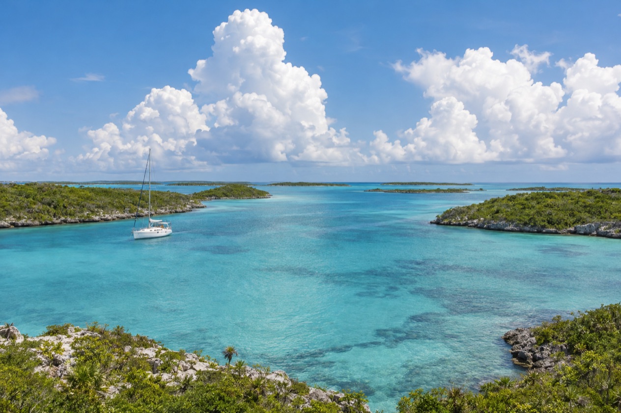 The cays of the Abacos in summer
