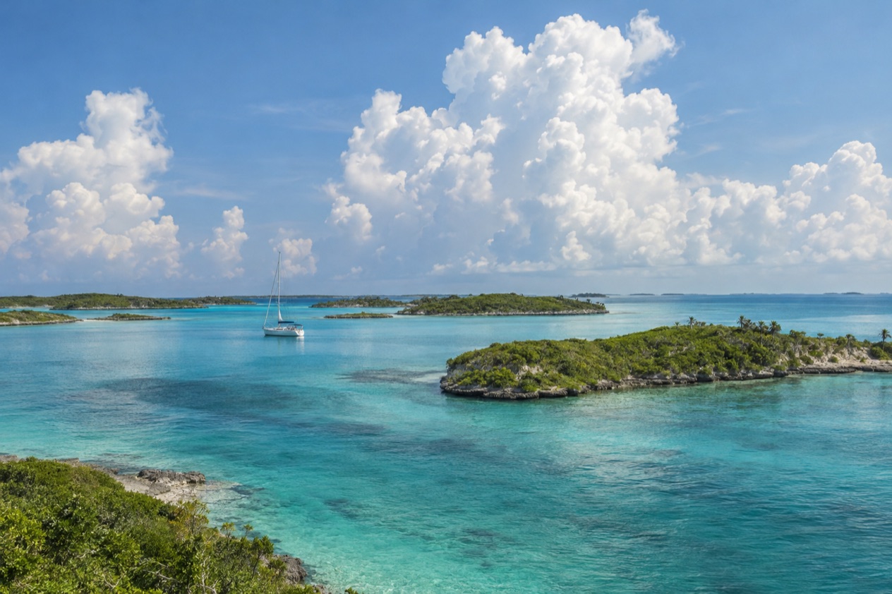 The cays of the Abacos in summer