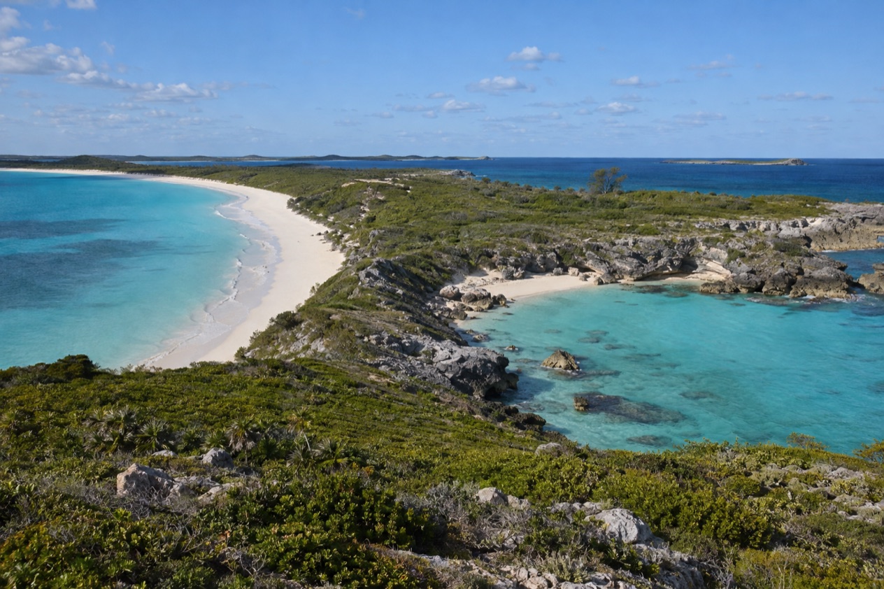 Two Bahamian shores