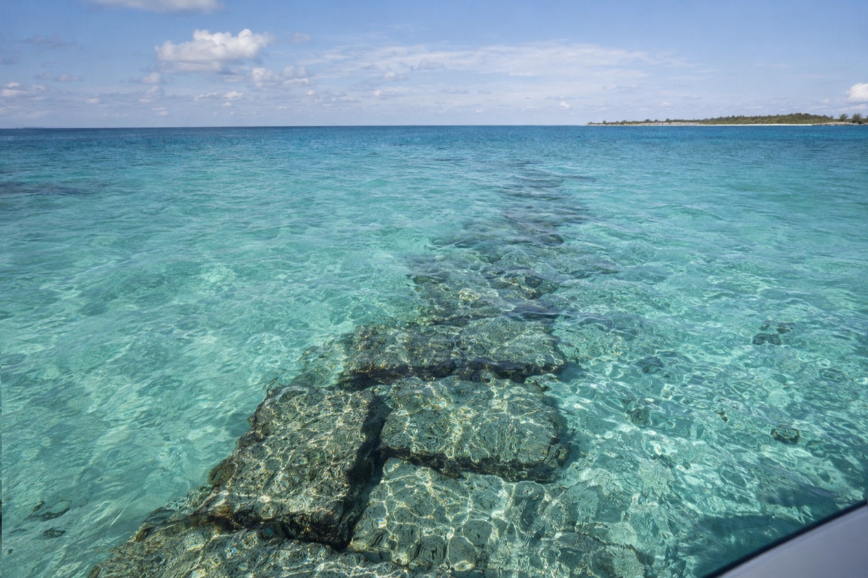Stones on the seabed off Bimini