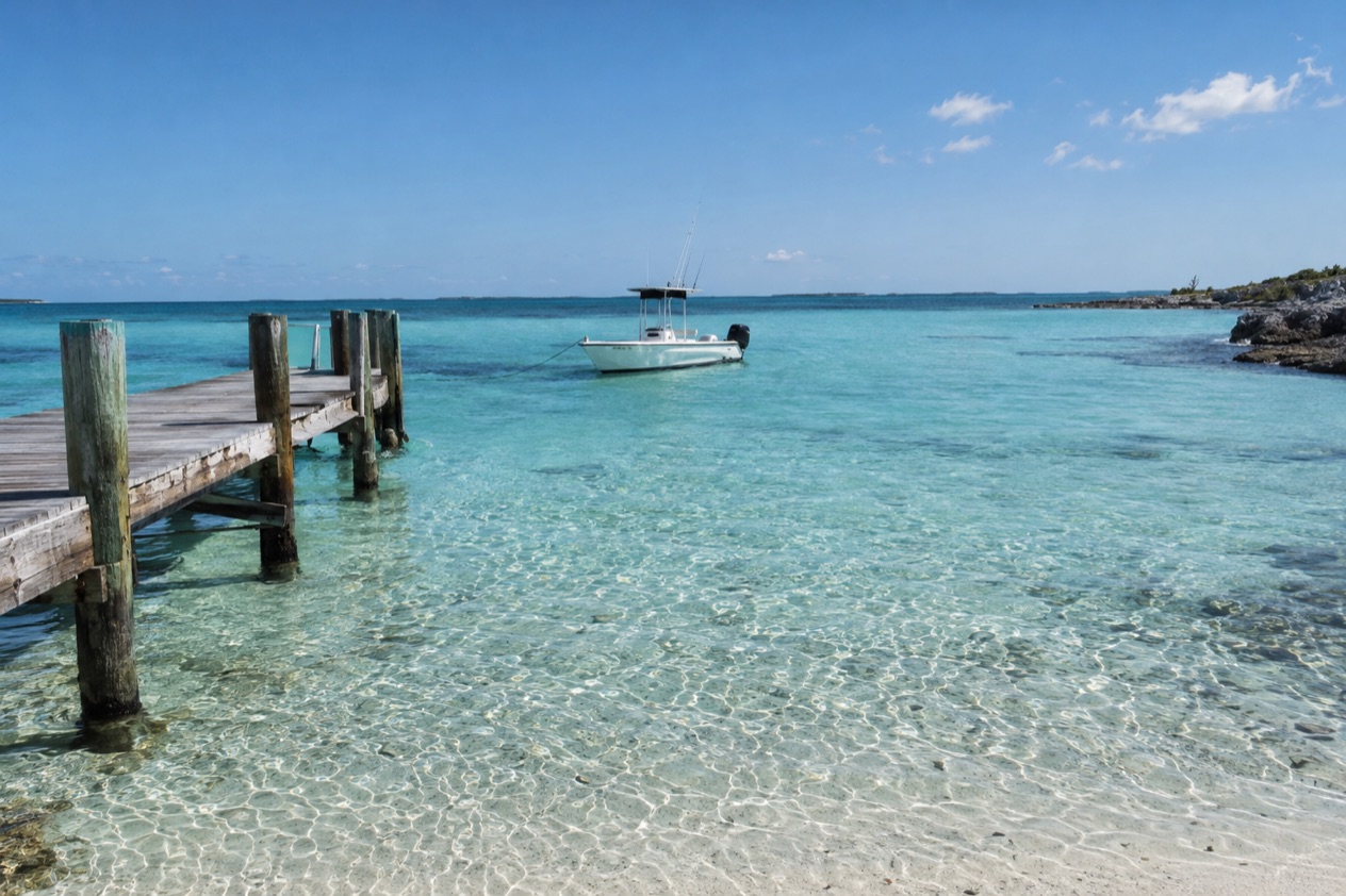 The water off Bimini in winter