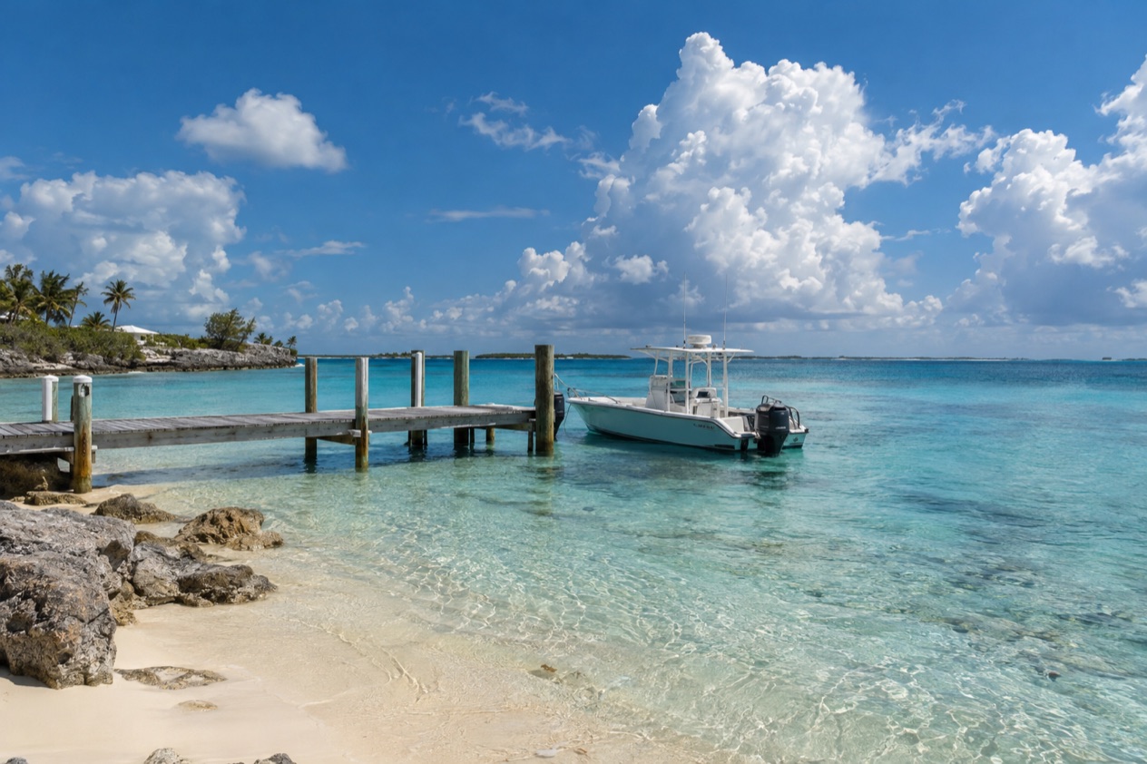 The water off Bimini in summer