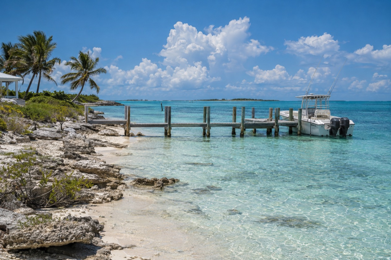 The water off Bimini in summer