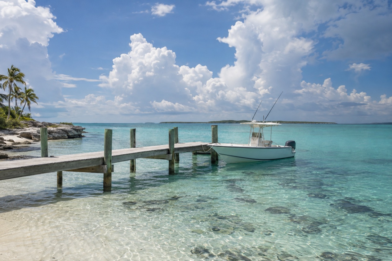 The water off Bimini in summer