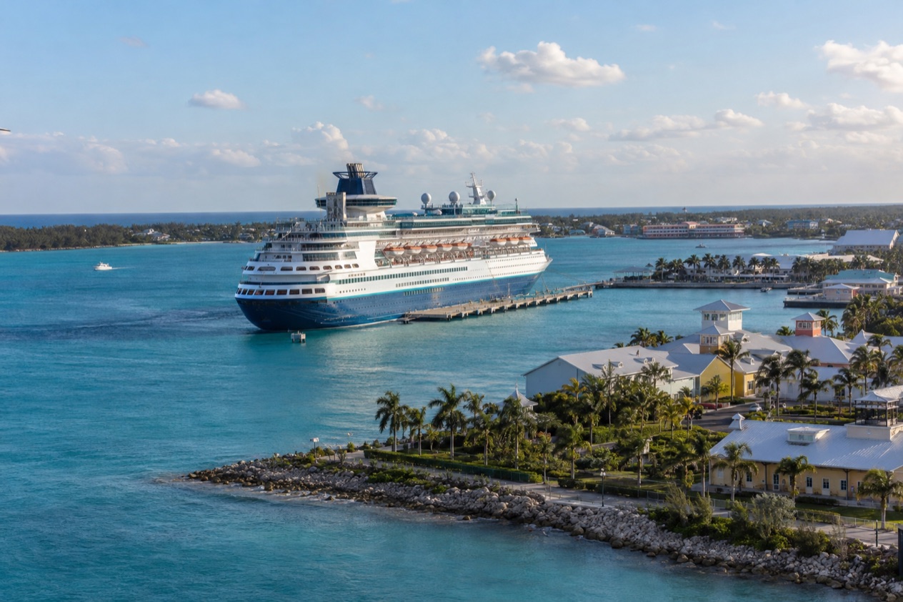 A cruise ship at Freeport