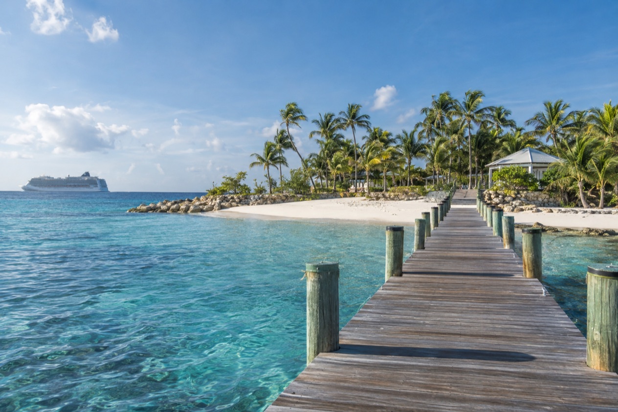 A cruise line's private island