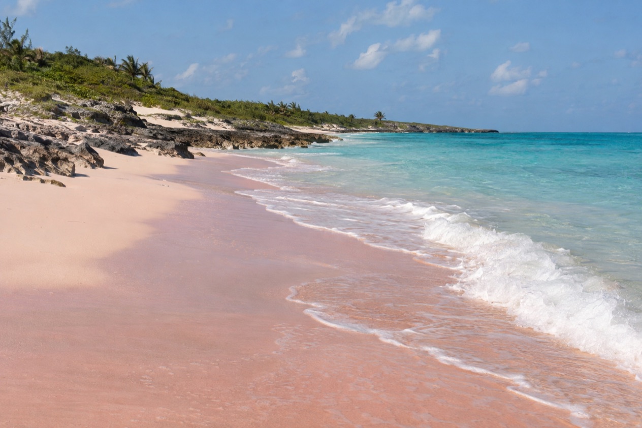 A beach on Eleuthera in spring