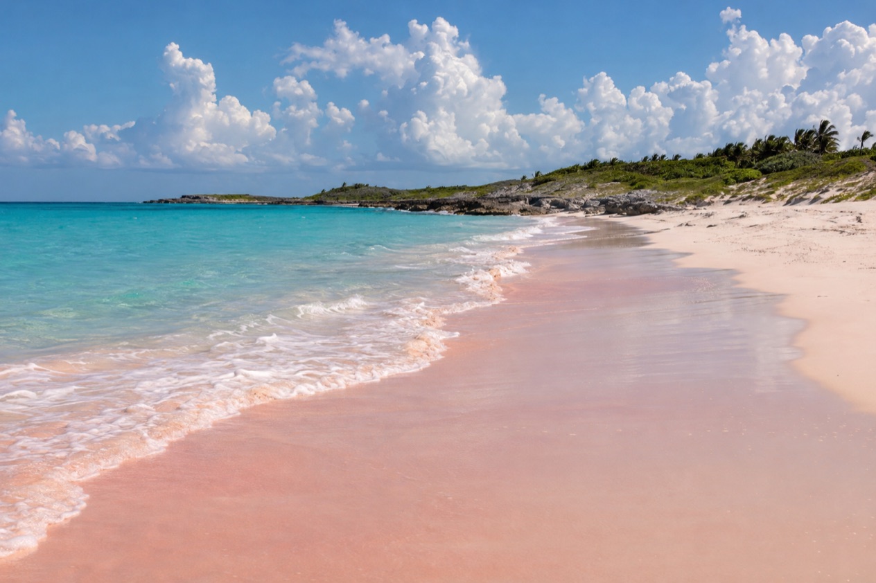 A beach on Eleuthera in summer