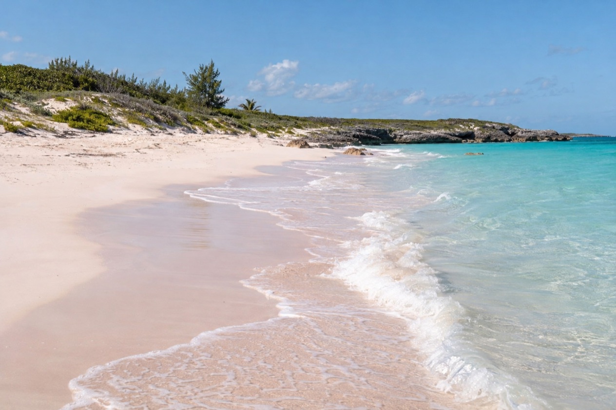 A beach on Eleuthera in winter
