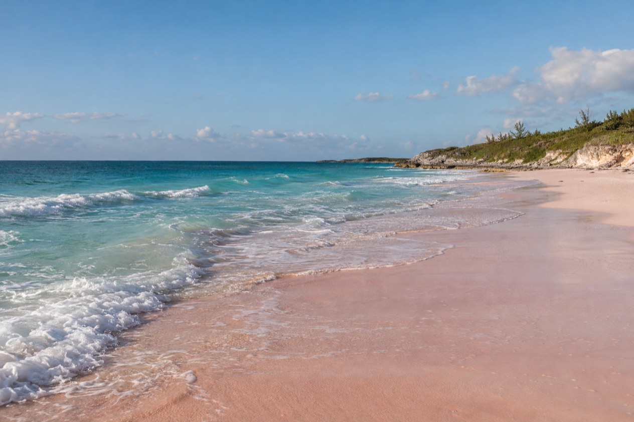 A beach on Eleuthera in spring