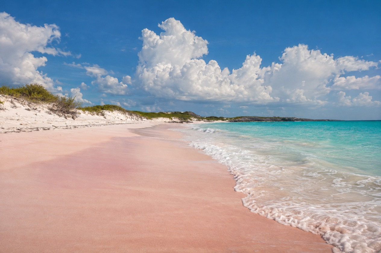 A beach on Eleuthera in summer