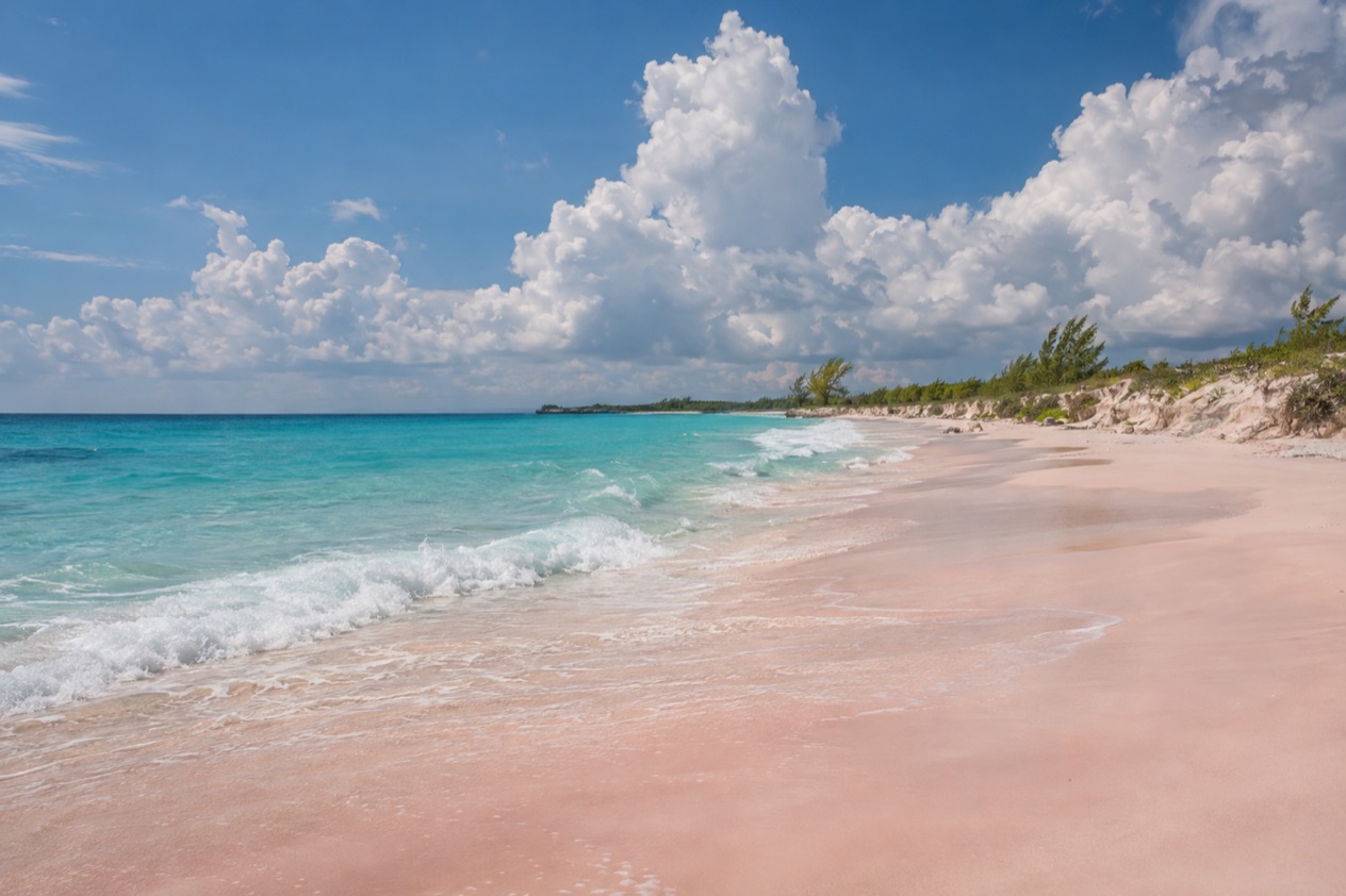 A beach on Eleuthera in summer