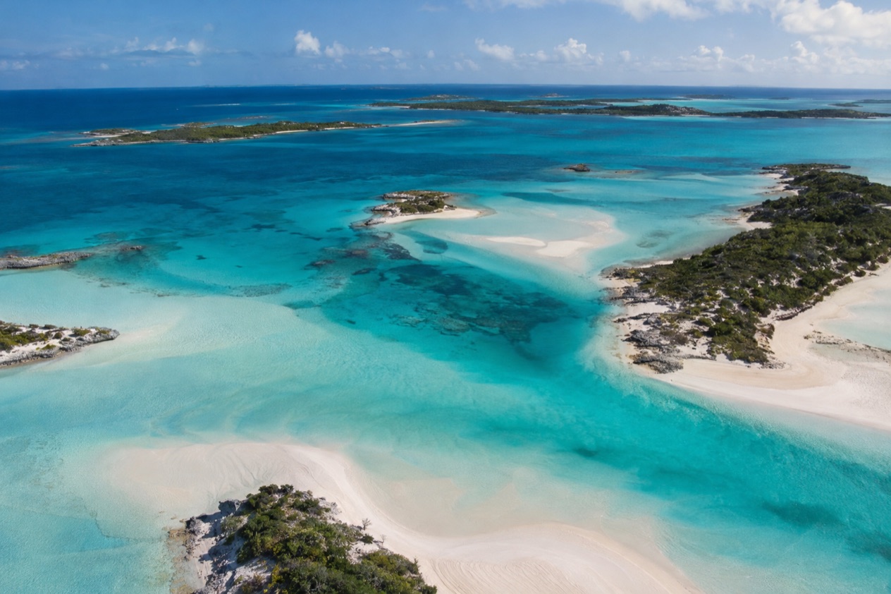 A protected cay in the Exumas