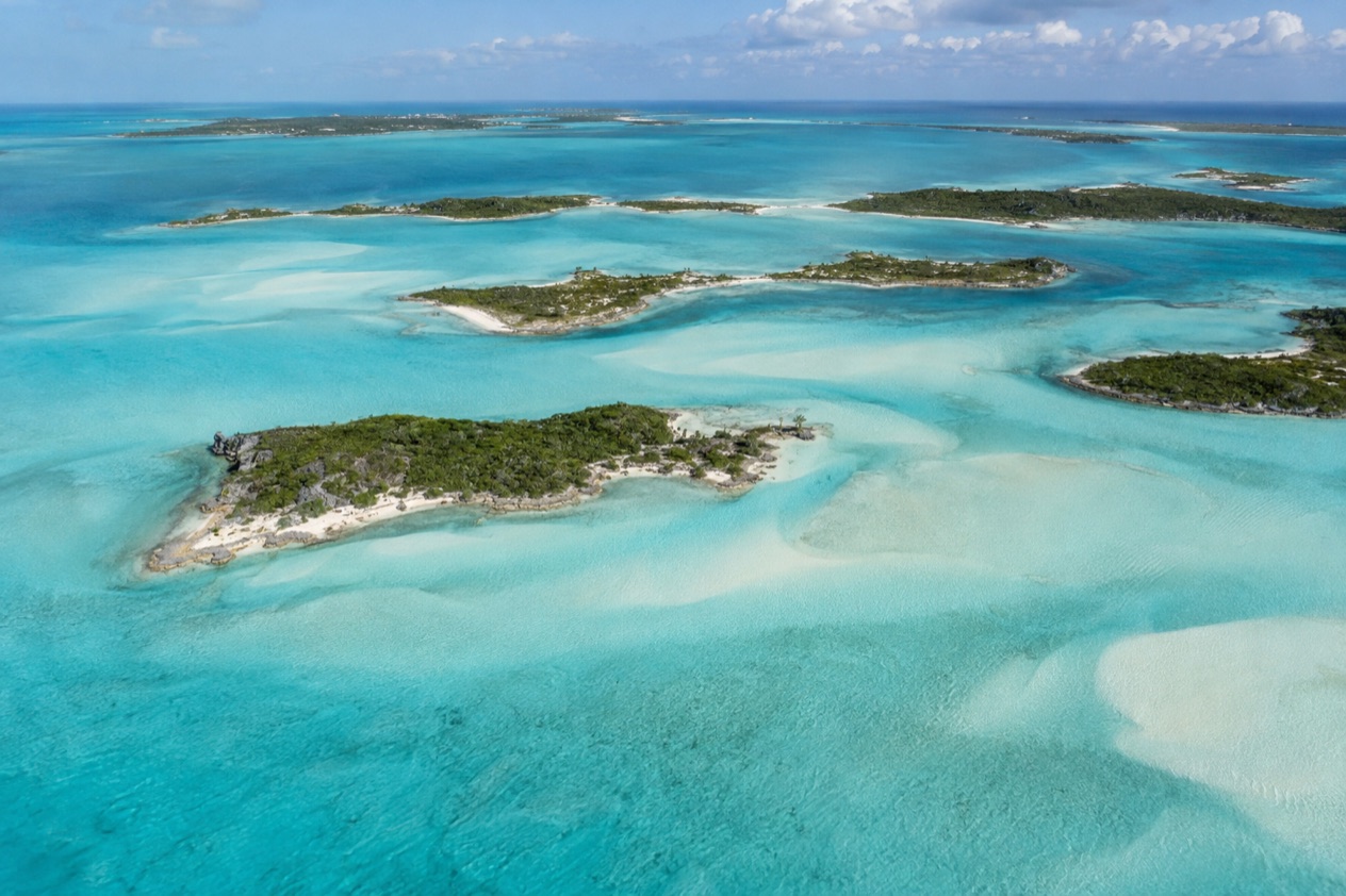 The cays and sandbars of the Exumas