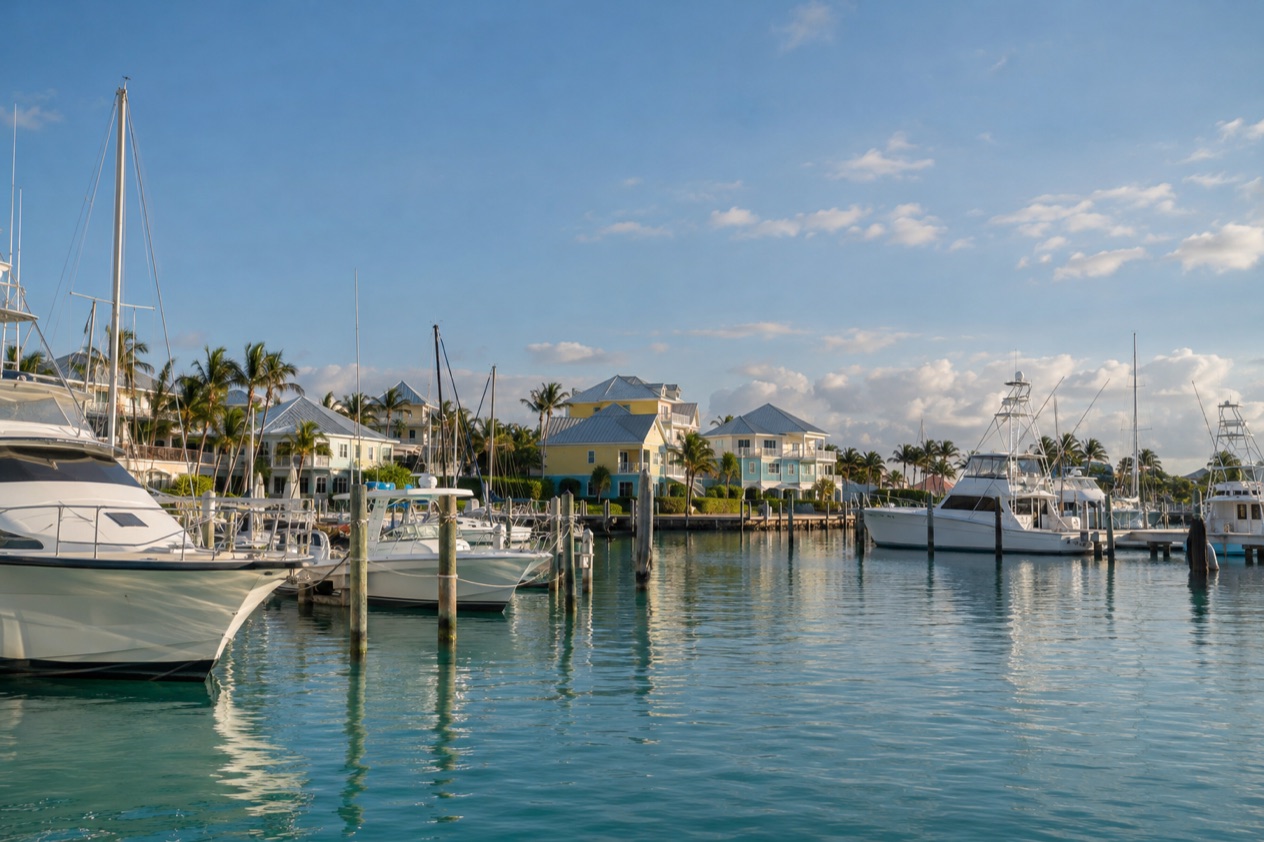A marina at Freeport