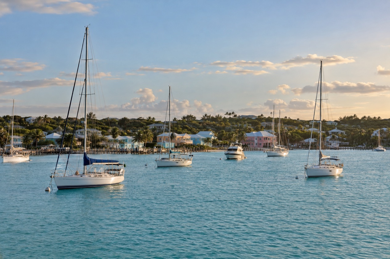 The harbor at George Town