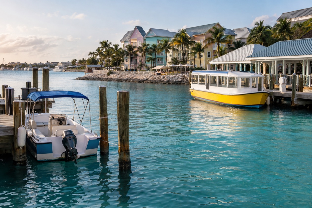 A harbor dock