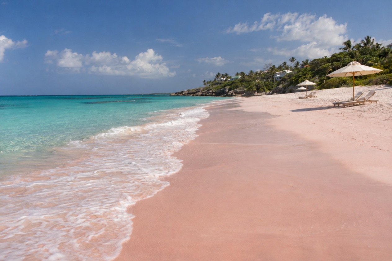 The pink sand of Harbour Island