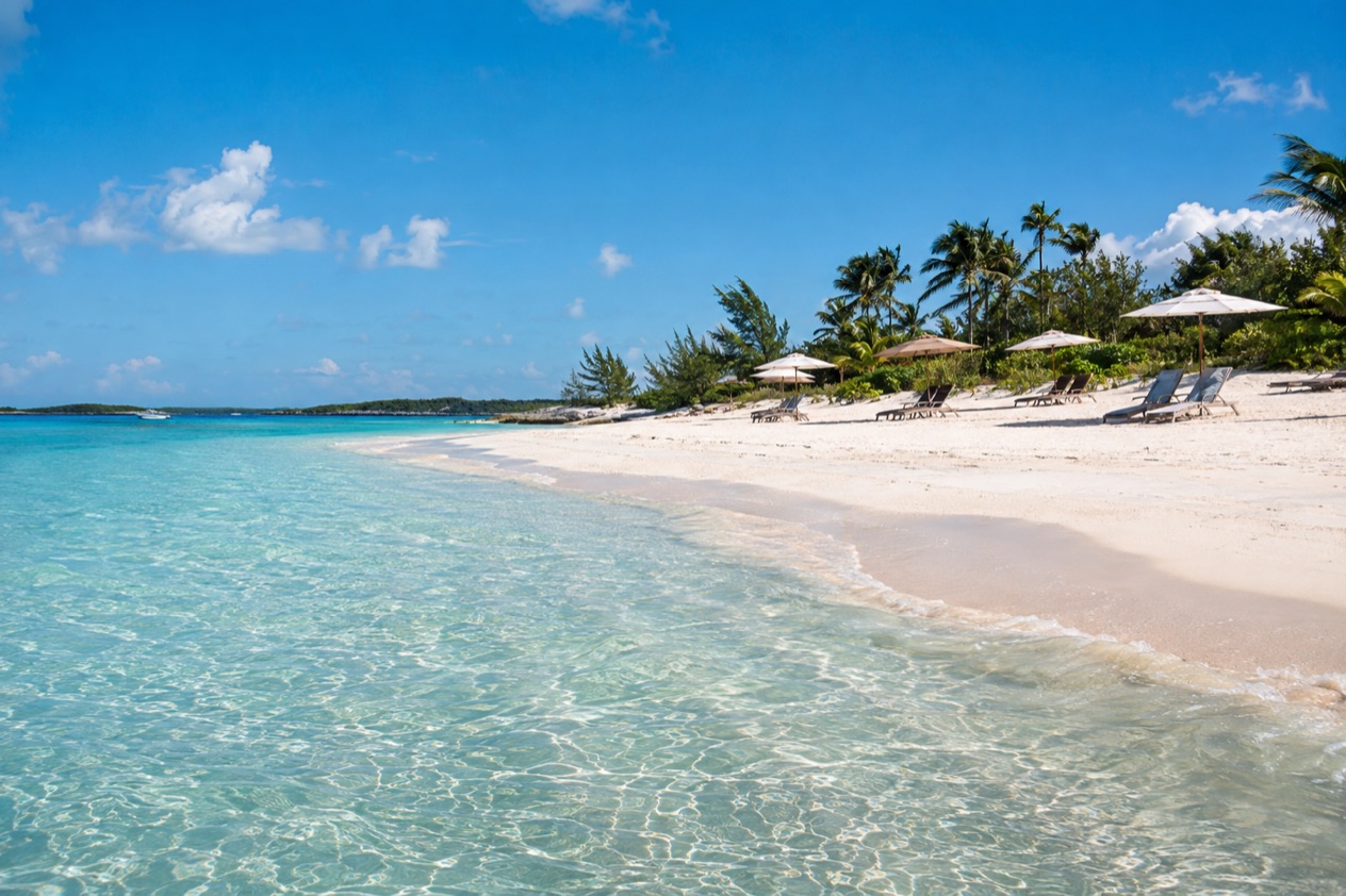 A calm beach