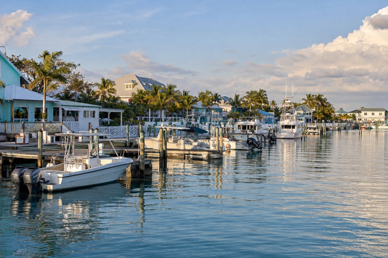 The harbor at Marsh Harbour
