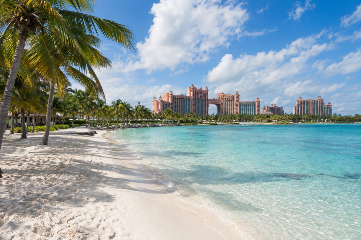 A beach on Paradise Island