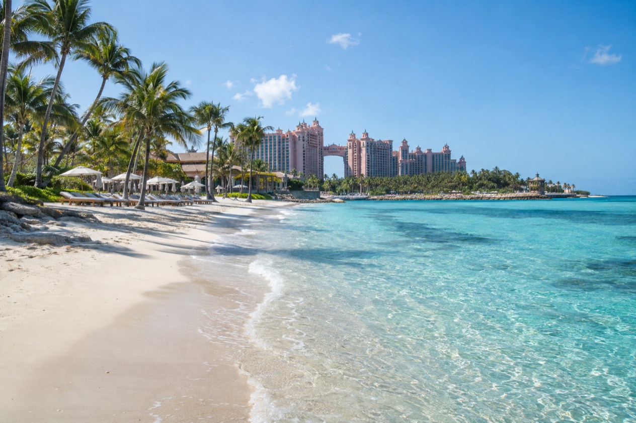 A beach on Paradise Island