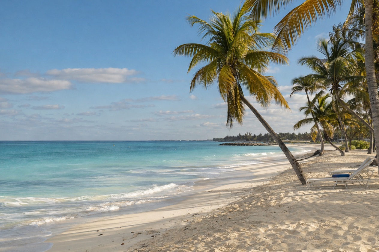 The beach at Lucaya