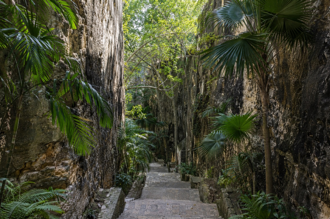 The Queen's Staircase in Nassau