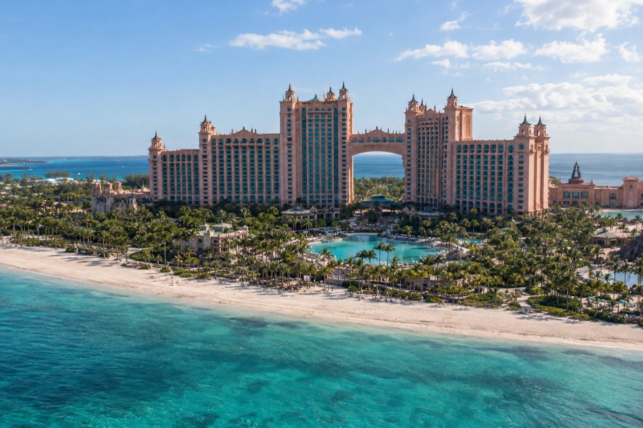 A large resort on Paradise Island