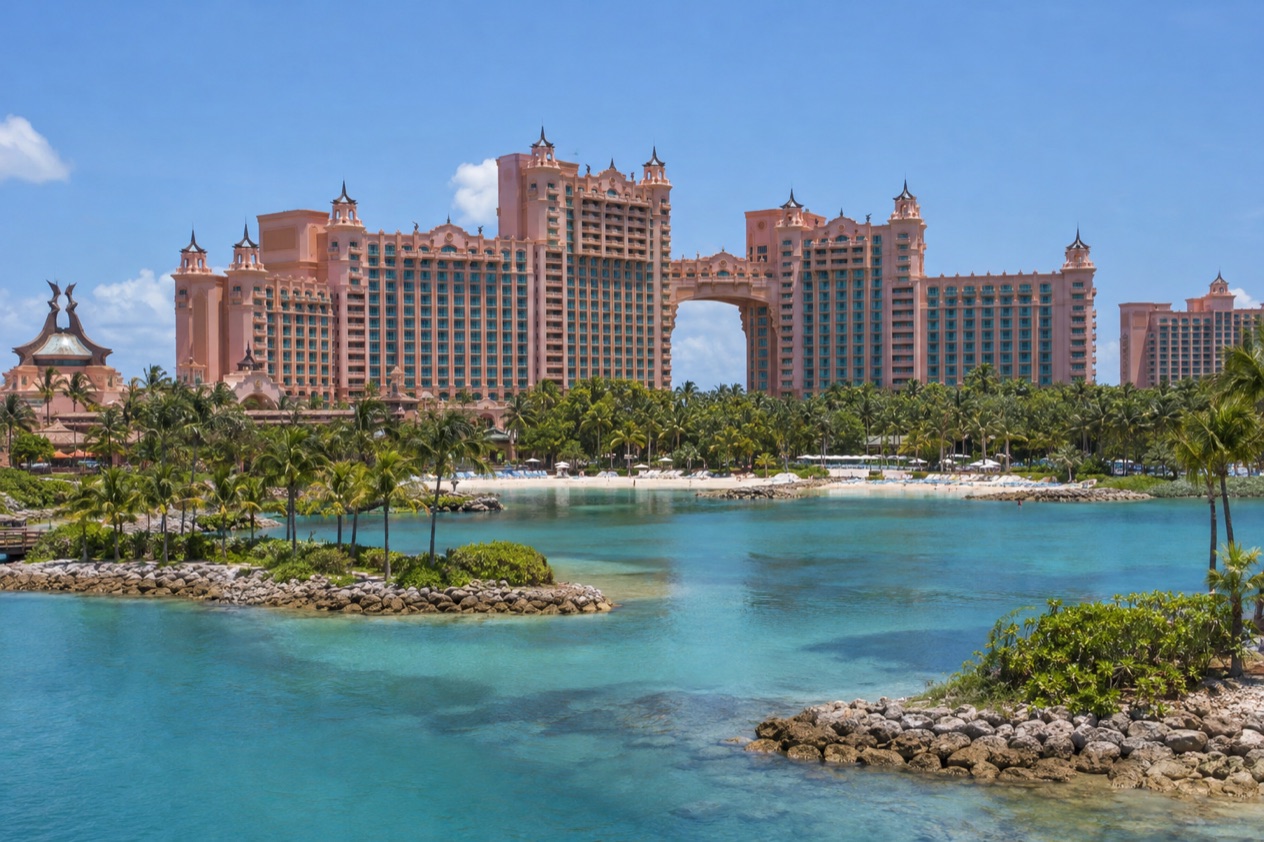 A large resort on Paradise Island