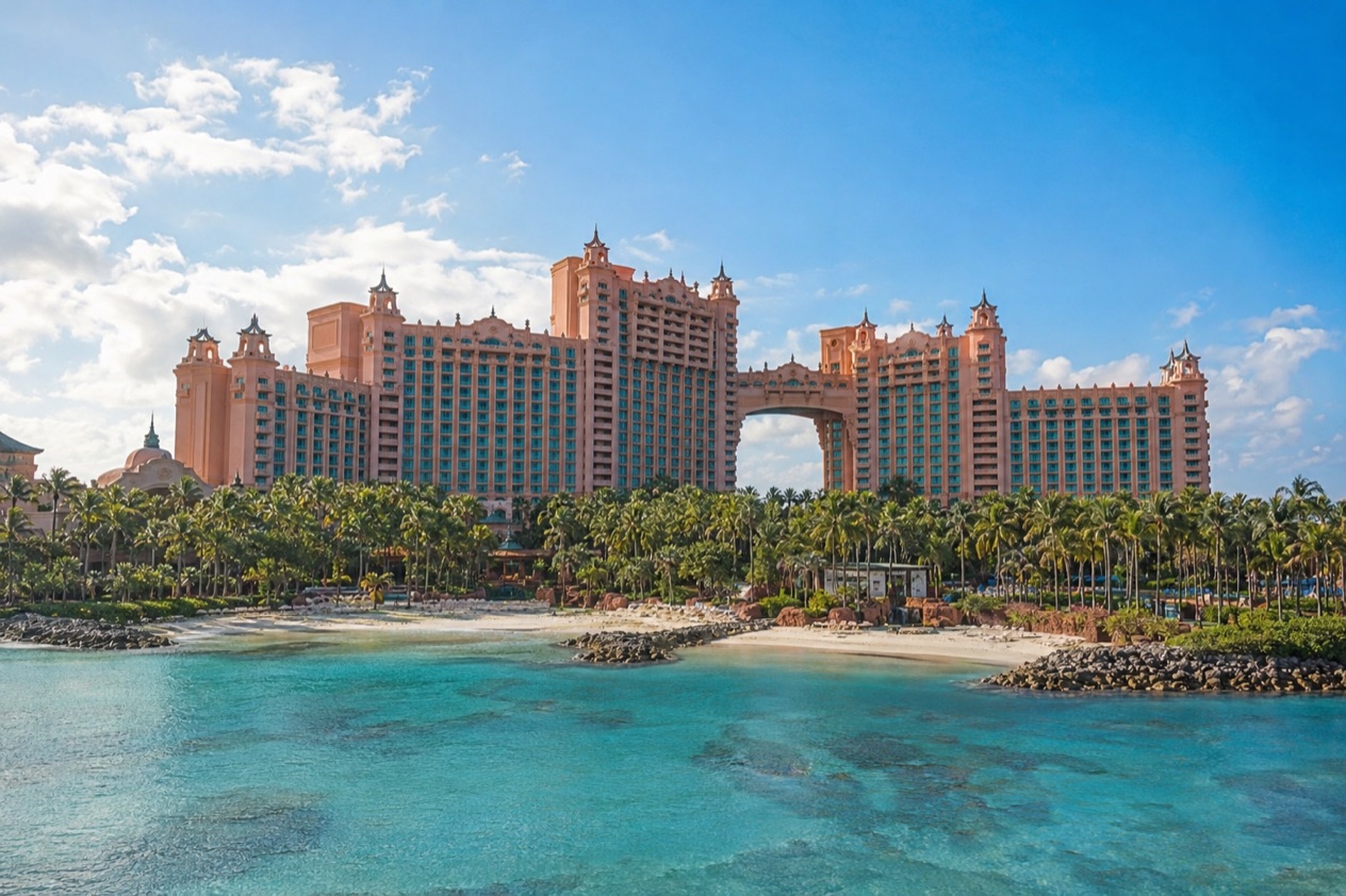 A large resort on Paradise Island