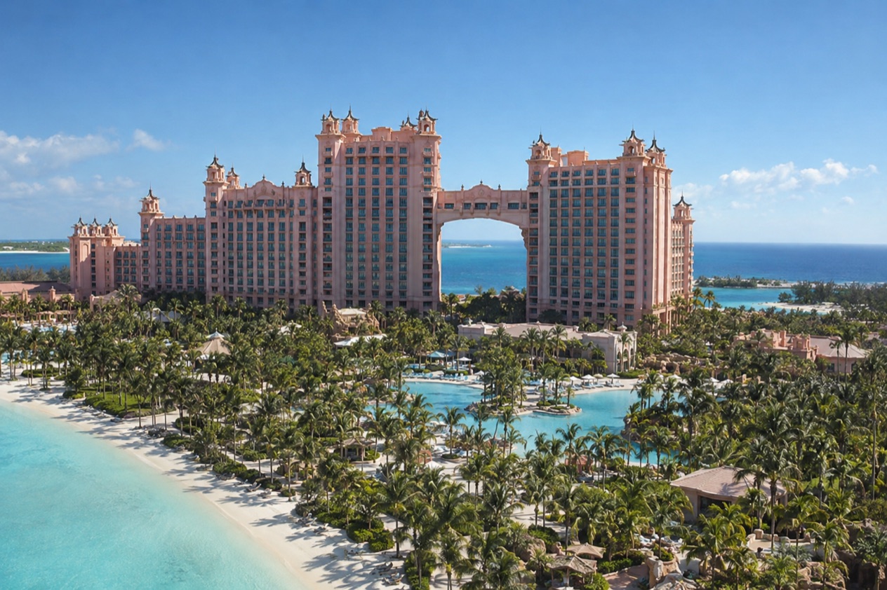 A large resort on Paradise Island