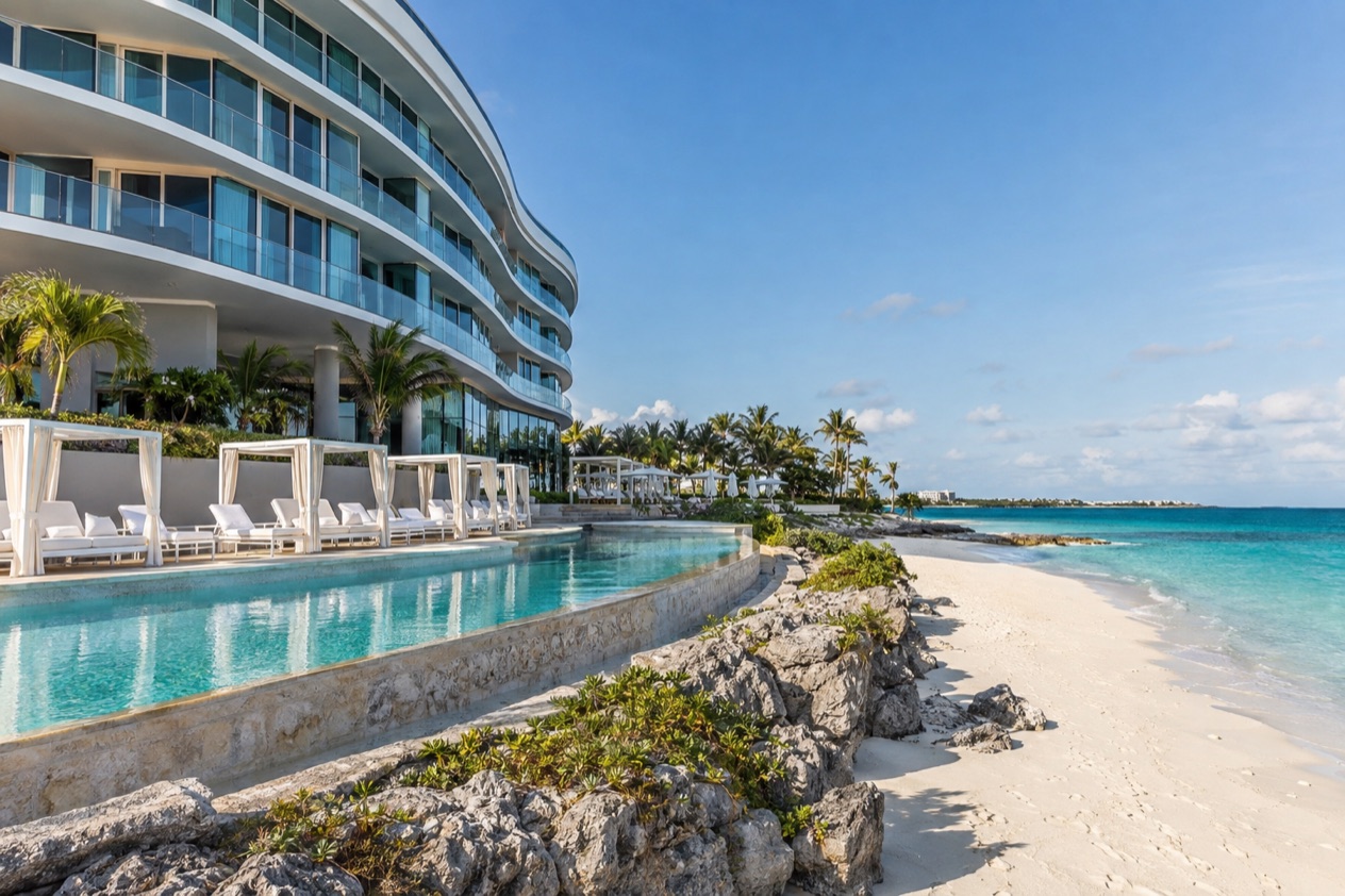A modern beachfront hotel at Cable Beach