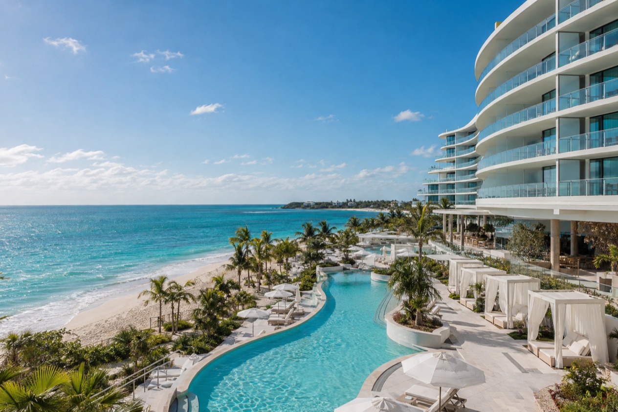 A modern beachfront hotel at Cable Beach