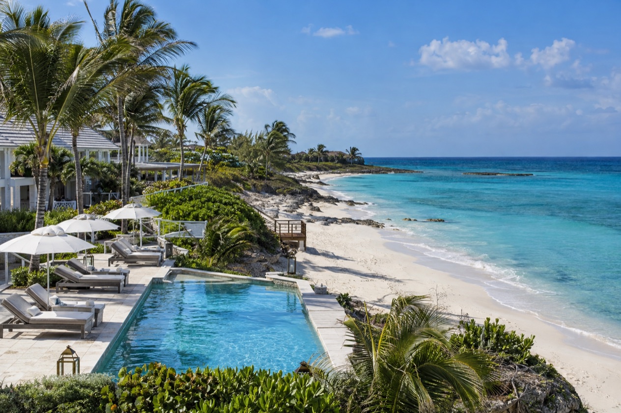 A beachfront resort