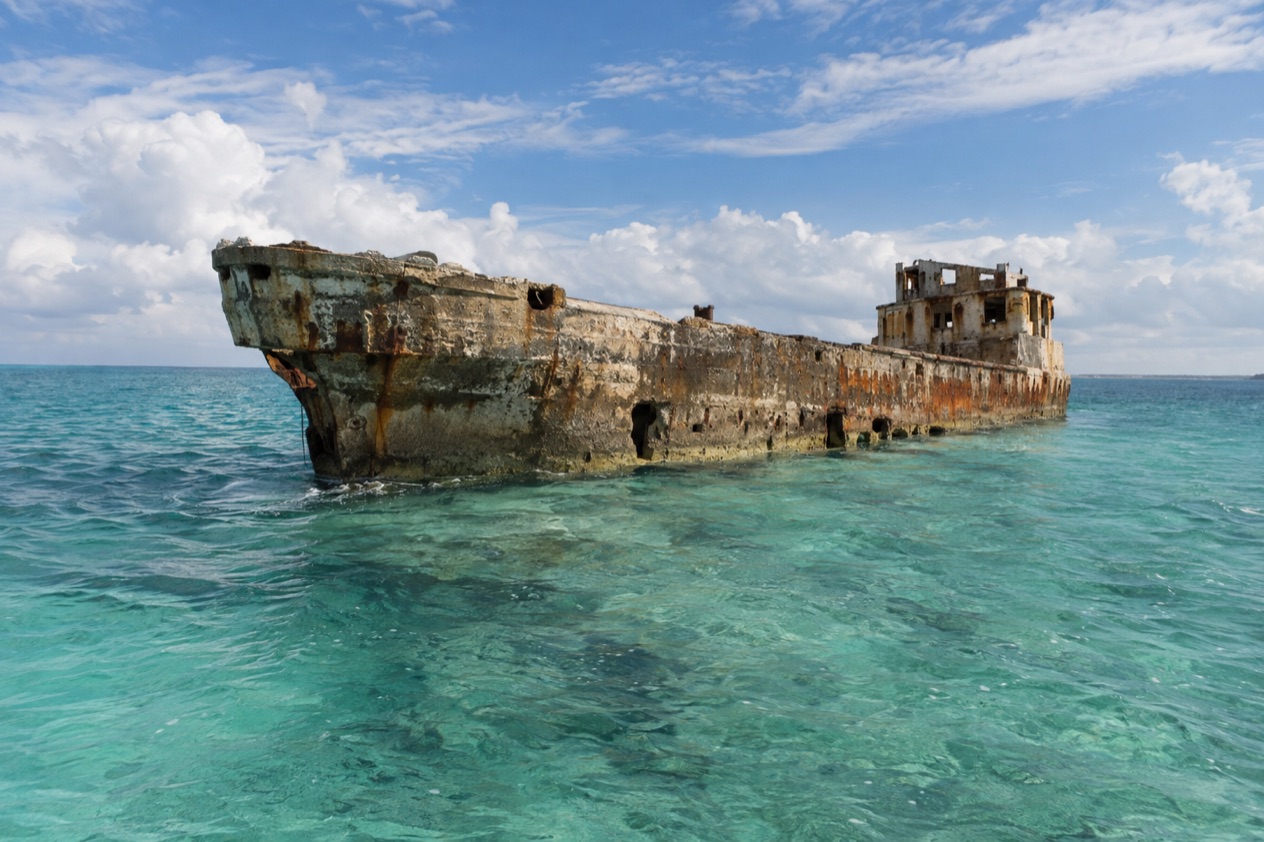 The Sapona wreck off Bimini